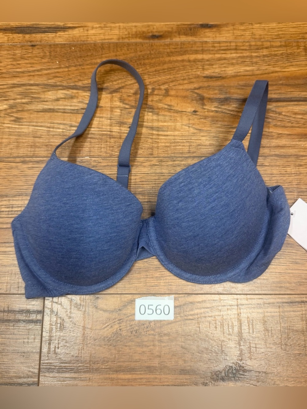 Auden Heather Blue Molded T-Shirt Bra